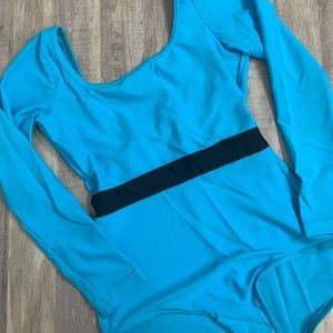 Balletto Body Blue Long Sleeve Leotard